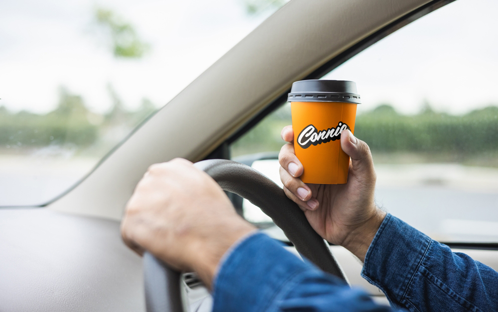 Coffee in car | Connie247